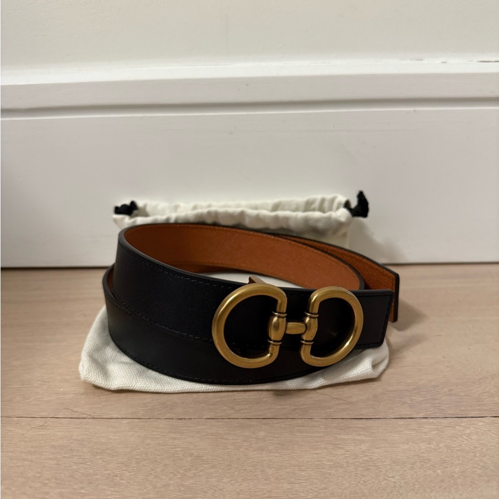Edited Pieces Reversible Horsebit Belt XXS NWOT